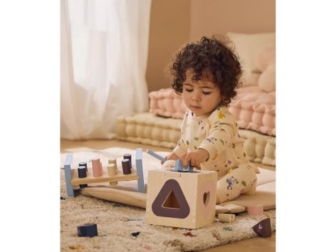 Gioco ad incastro, banco con martello o trenino in legno