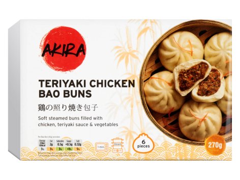 Pane bao con pollo in salsa Teriyaki