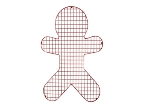 Scatola di latta con 6 tagliabiscotti o griglia di raffreddamento per dolci