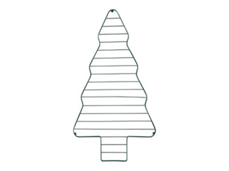 Scatola di latta con 6 tagliabiscotti o griglia di raffreddamento per dolci