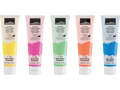 Colori acrilici, 5 o 6 pezzi