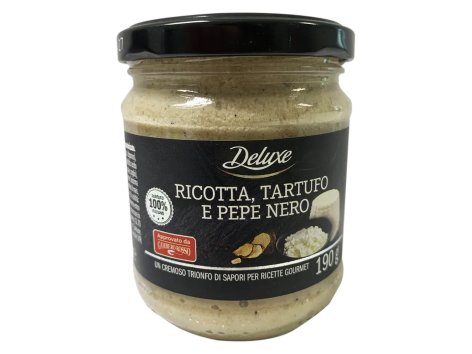 Salsa ricotta, tartufo e pepe nero