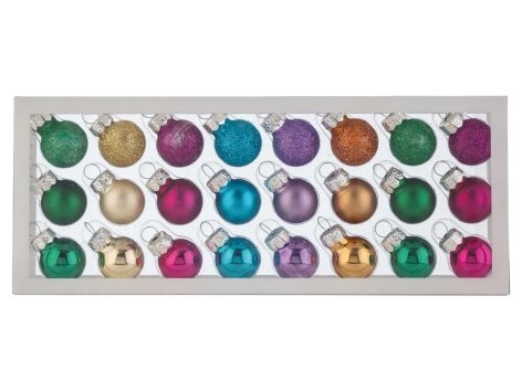 Palline natalizie, 10 o 24 pezzi