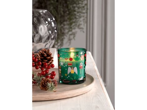 Candela o candela profumata in vasetto di vetro