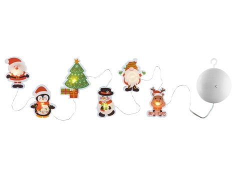 Adesivi natalizi LED per finestre