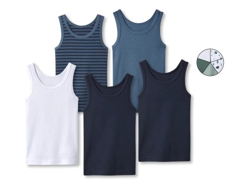 Canotta da bambino, 5 pezzi