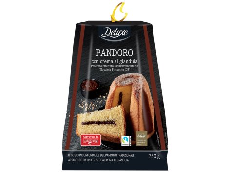Pandoro con crema al gianduia