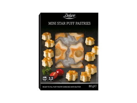 Mini vol-au-vents a forma di stella