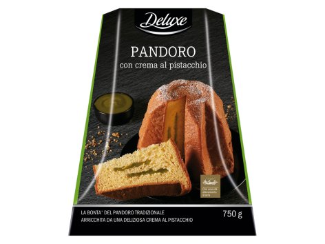Pandoro con crema al pistacchio