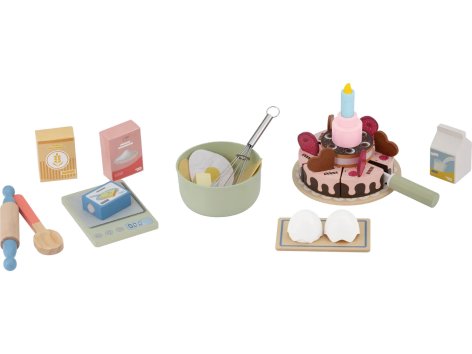 Set torta, insalatiera o hamburger in legno