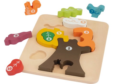 Puzzle in legno con numeri