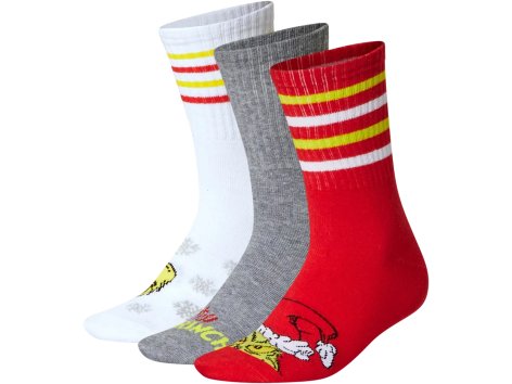 Calze da uomo o da donna, 3 paia “Grinch”