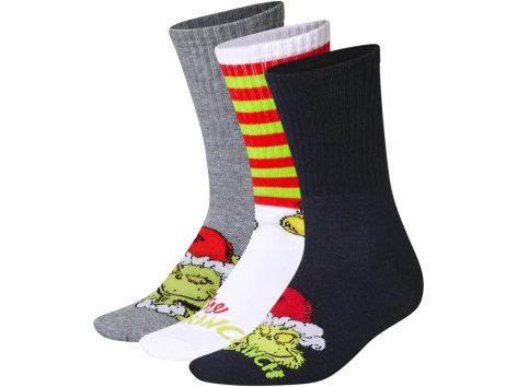 Calze da uomo o da donna, 3 paia “Grinch”