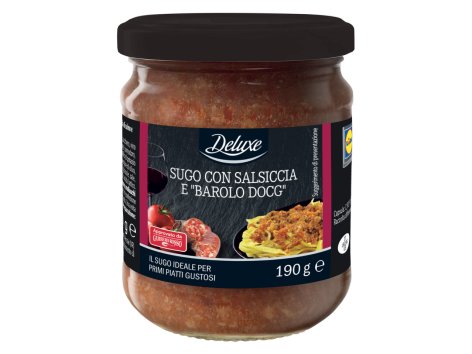 Sugo con salsiccia e "Barolo DOCG"