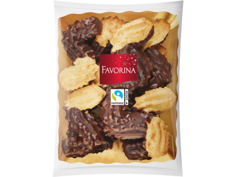 Biscotti di pasta frolla con cioccolato fondente