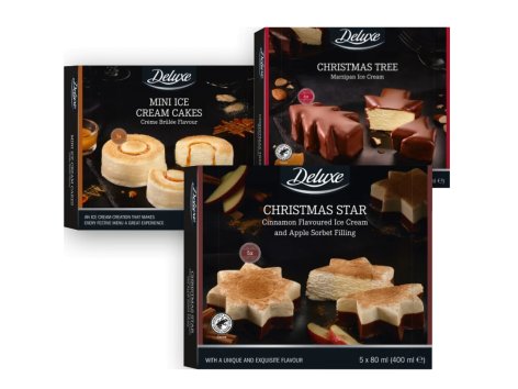 Gelato con forme di Natale