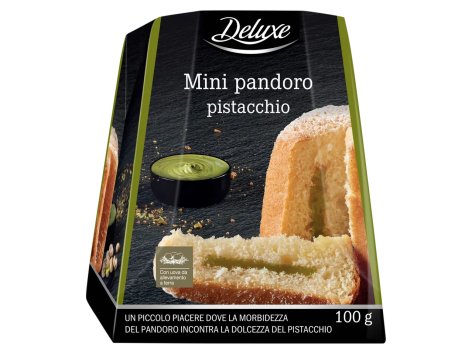 Mini pandoro con crema al pistacchio