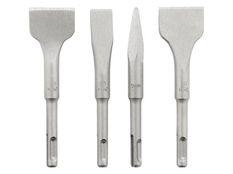 Punte per trapano a percussione o scalpelli corti