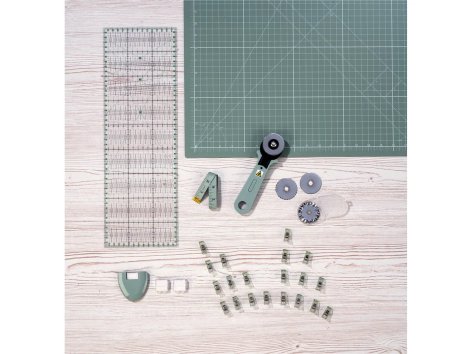 Tappetino da taglio con accessori, 31 pezzi