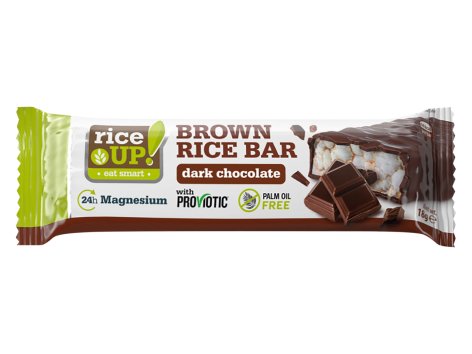 Barretta con riso soffiato al cioccolato fondente