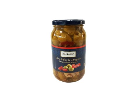 Olive Bella di Cerignola denocciolate piccanti