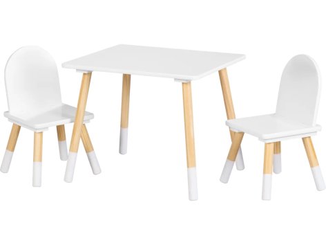 Tavolo con 2 sedie per bambini