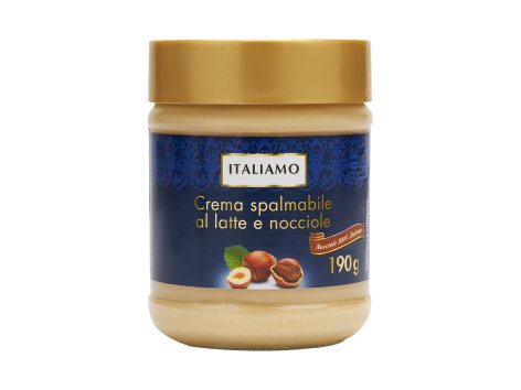 Crema spalmabile al latte e nocciole italiane