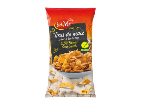 Snack vegani di mais gusto BBQ