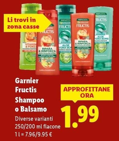 Garnier Fructis - Shampoo O Balsamo