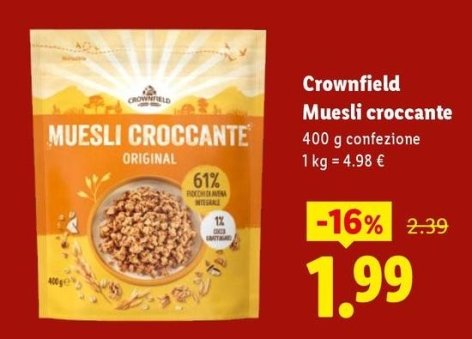 Crownfield - Muesli Croccante