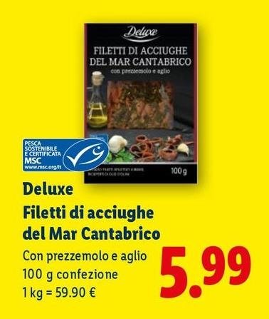 Deluxe - Filetti Di Acciughe Del Mar Cantabrico
