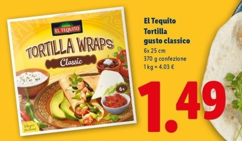El Tequito - Tortilla Gusto Classico