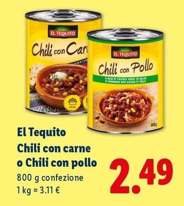 El Tequito - Chili Con Carne O Chili Con Pollo