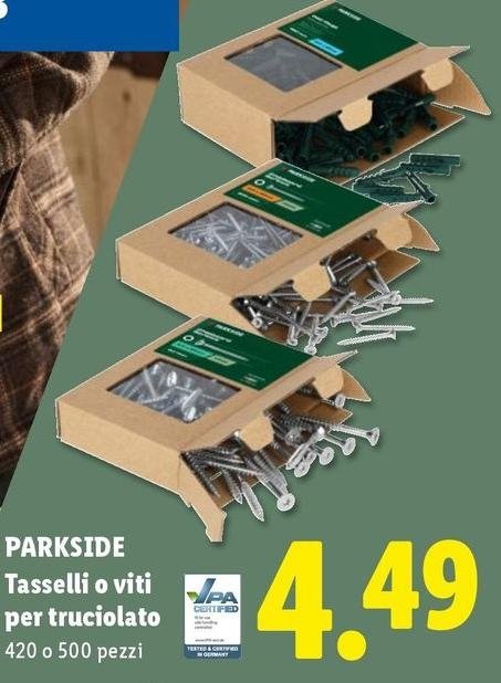 Parkside - Tasselli O Viti Per Trucciolato