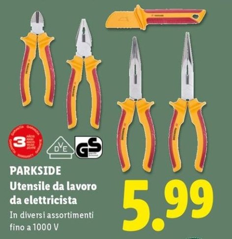 Parkside - Utensile Da Lavoro Da Elettricista