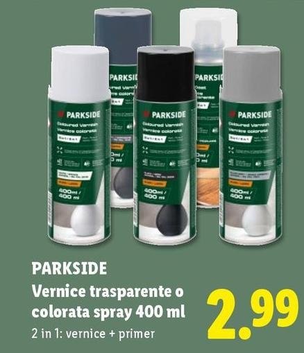 Parkside - Vernice Trasparente O Colorata Spray 400 Ml