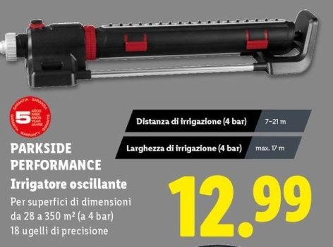 Parkside Performance - Irrigatore Oscillante