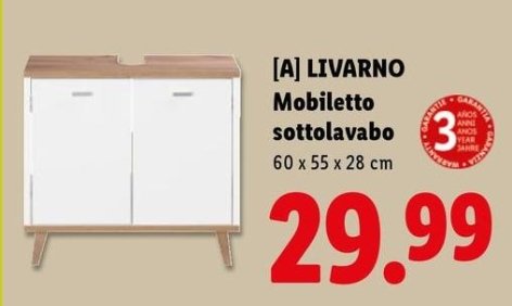 Livarno Home - Mobiletto Sottolavabo