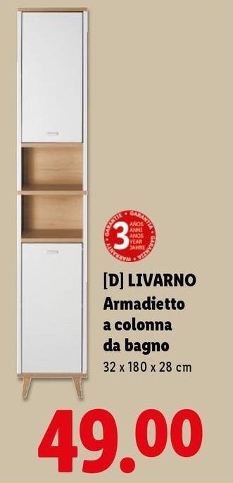 Livarno Home - Armadieto A Colonna Da Bagno
