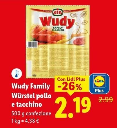Aia - Wudy Family Würstel Pollo E Tacchino