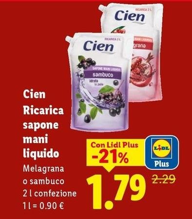 Cien - Ricarica Sapone Mani Liquido