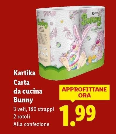 Kartika - Carta Da Cucina Bunny