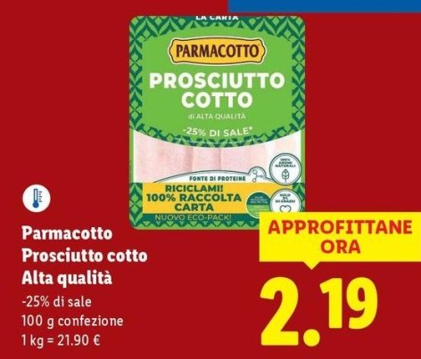 Parmacotto - Prosciutto Cotto Alta Qualità