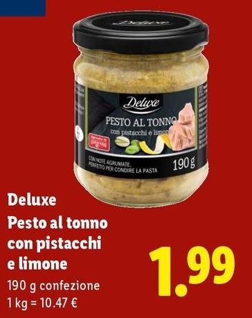 Deluxe - Pesto Al Tonno Con Pistacchi E Limone
