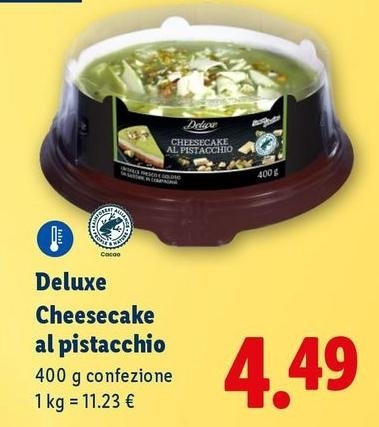 Deluxe - Cheesecake Al Pistacchio