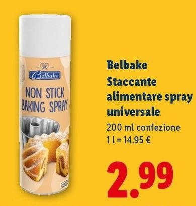 Belbake - Staccante Alimentare Spray Universale