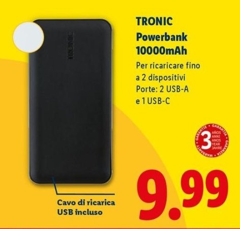 Tronic - Powerbank 10000mAh
