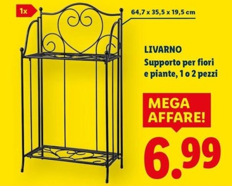 Livarno - Supporto Per Fiori E Piante, 1 O 2