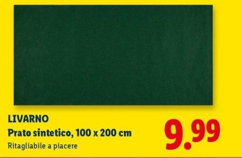 Livarno - Prato Sintetico, 100 X 200 Cm