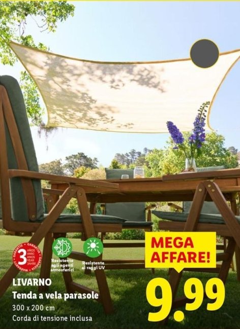 Livarno - Tenda A Vela Parasole